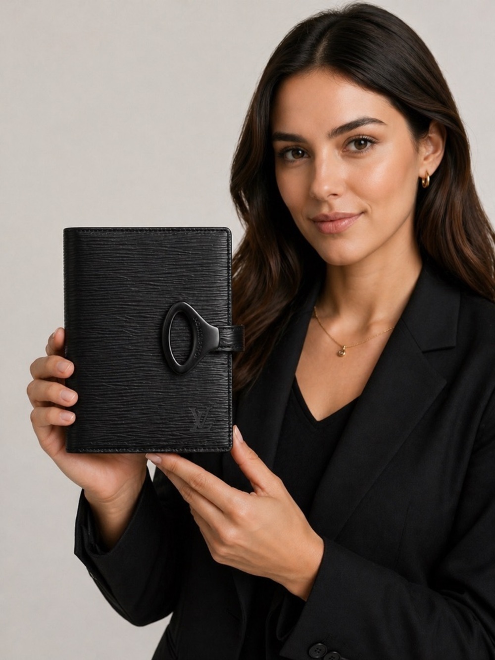 Louis Vuitton Black Epi Leather Z Fonctionnel PM Agenda